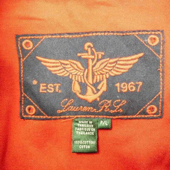 Lauren Polo Pea Coat Jacket Petite Large Button Collared Cropped - Picture 6 of 6